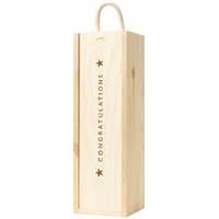 Congratulations Gift Box - 1 Bottle Single Bottle Gift Box