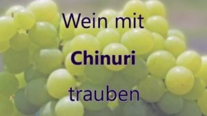Wein mit Chinuri Trauben