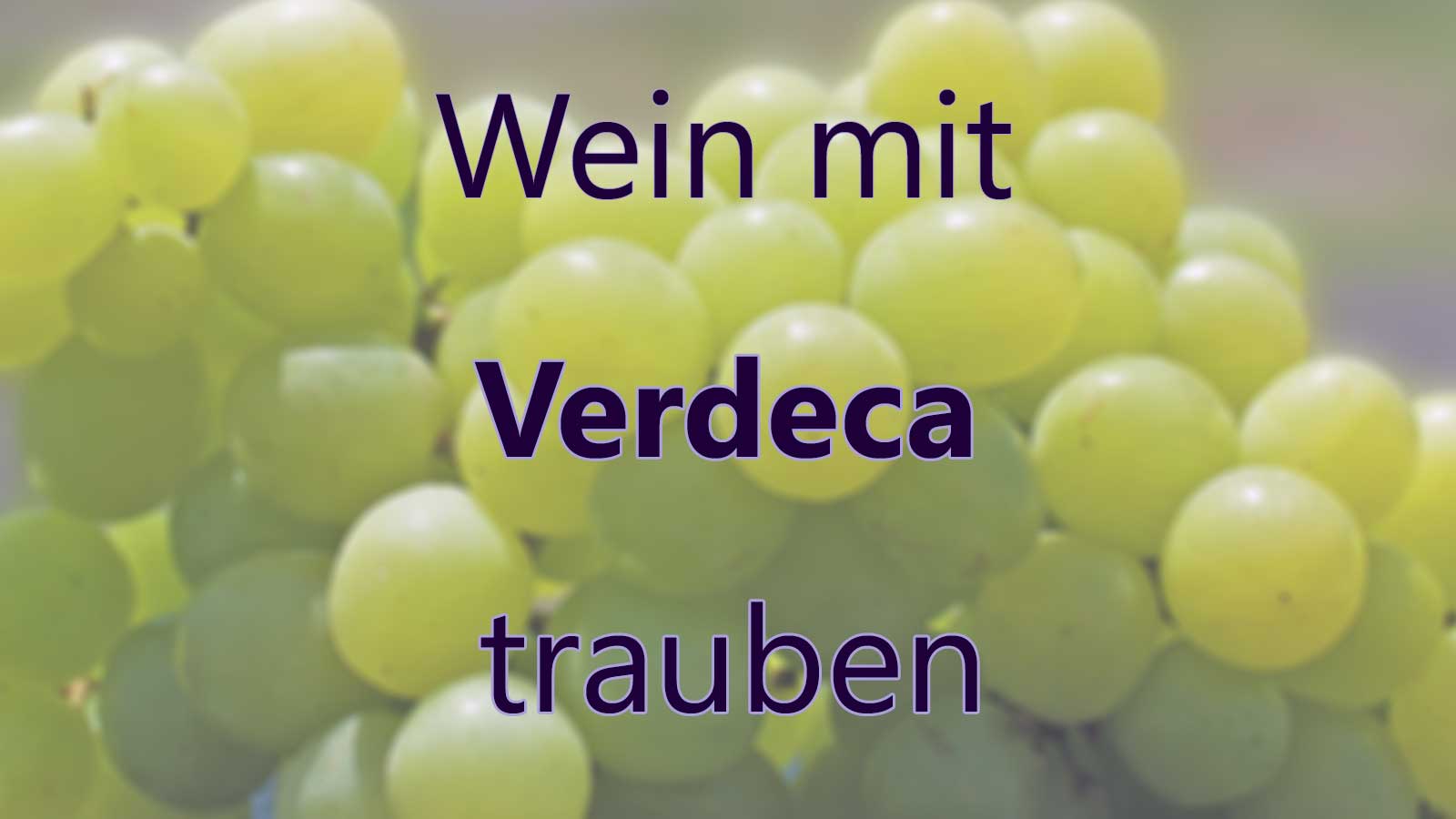 Wein mit Verdeca Trauben